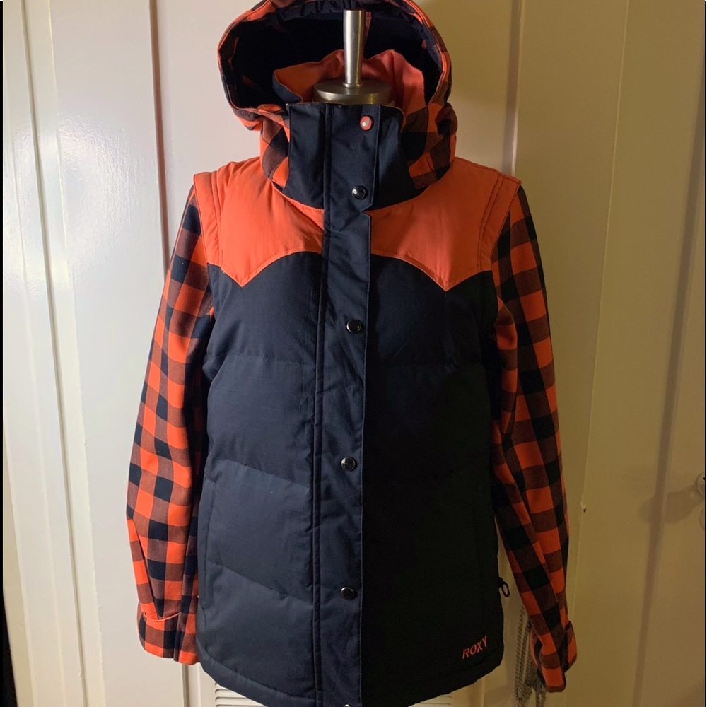 ROXY 5K Ski Snowboard Jacket Zip Off Sleeve Small